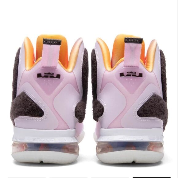 Nike LEBRON IX - REGAL PINK/MULTI-COLOR/VELVET BROWN High Top Sneakers Size 8.5 - Picture 3 of 7